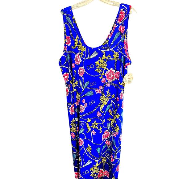 NWT Jolie & Joy Women's Dress 3X 3XL XXXL Blue Sleeveless Plus Size 22W 24W NEW - Picture 6 of 7